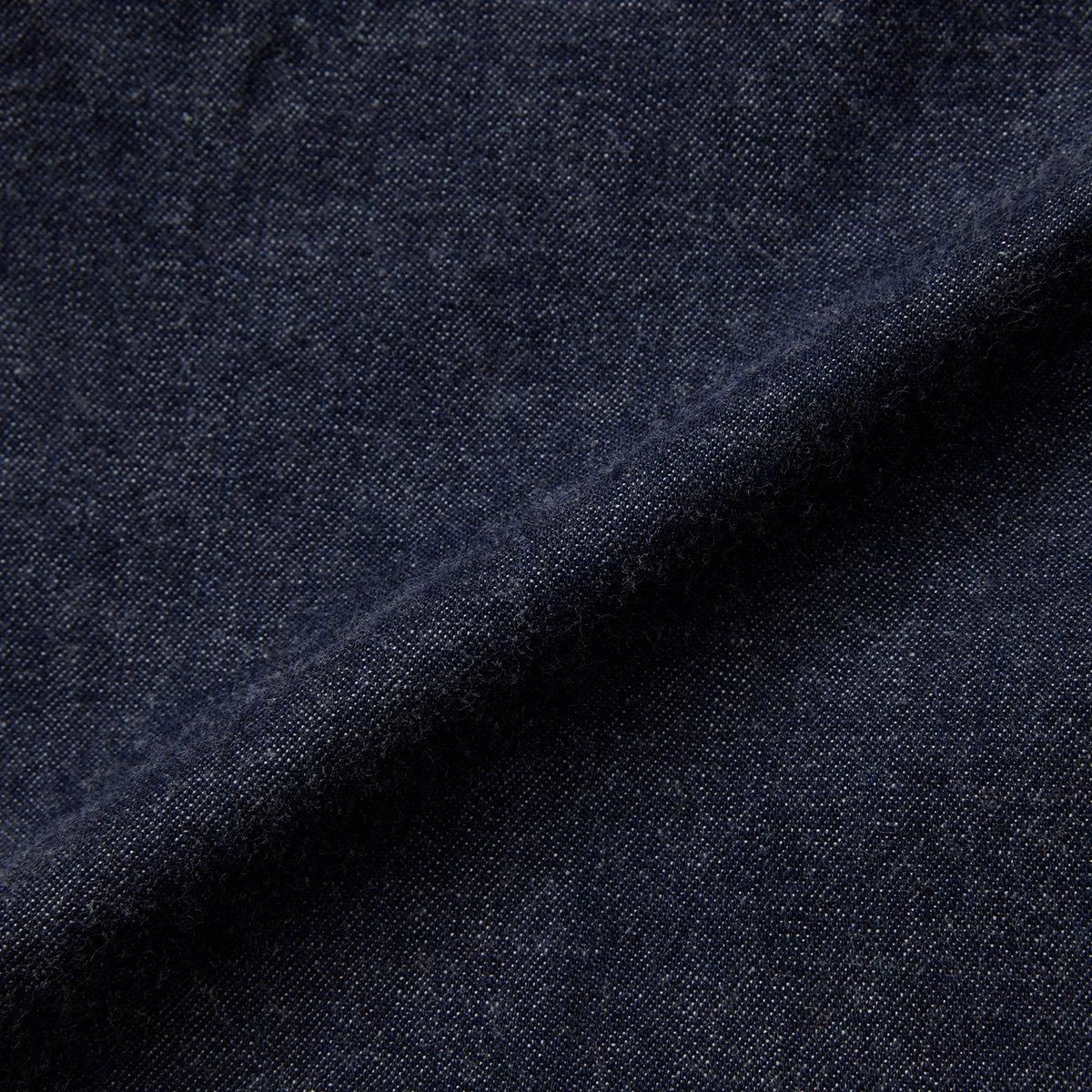WASHED LIGHT DENIM TUCKED TROUSERS