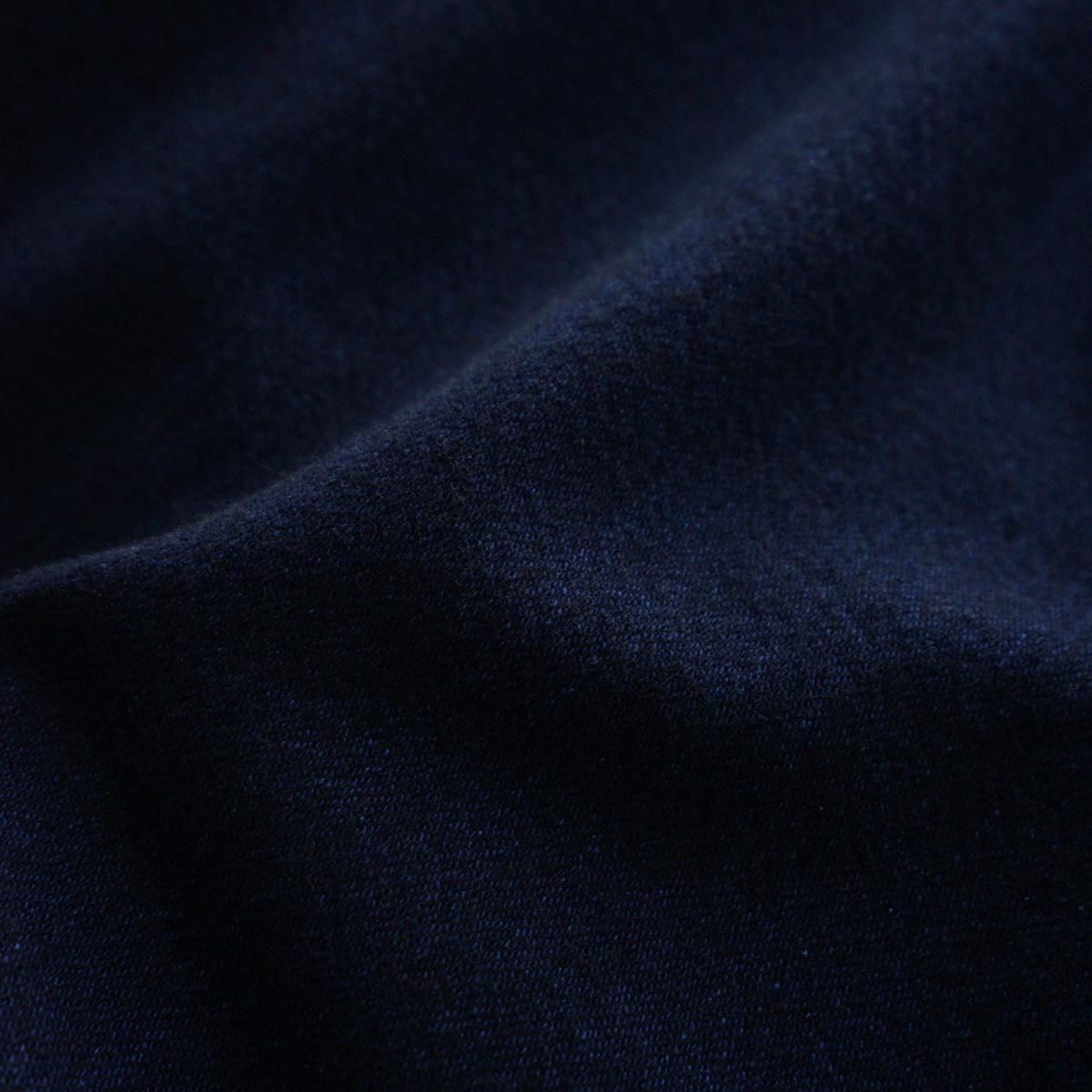 Wool denim wide
