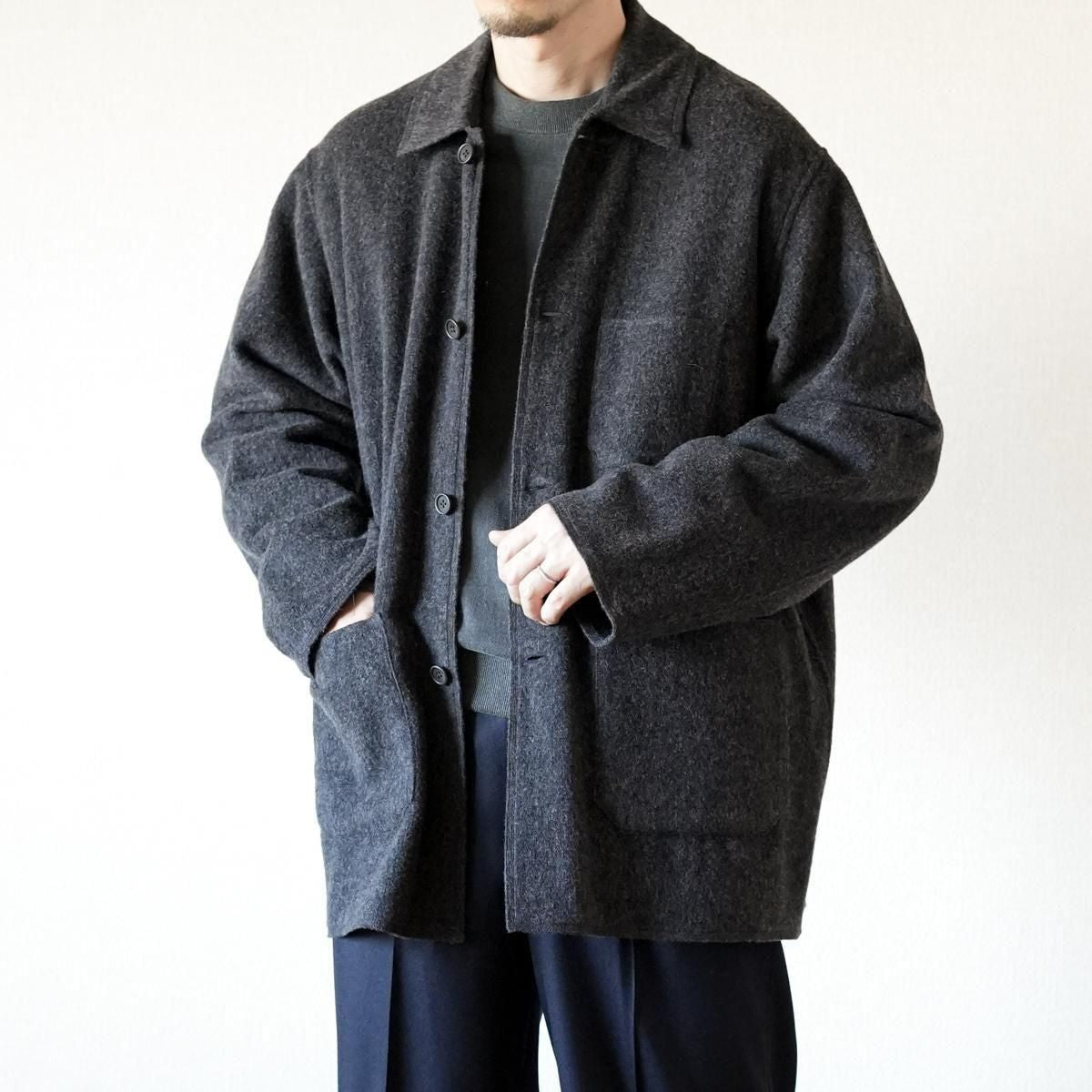 Fold-and-fold coverall W/CA/LINEN