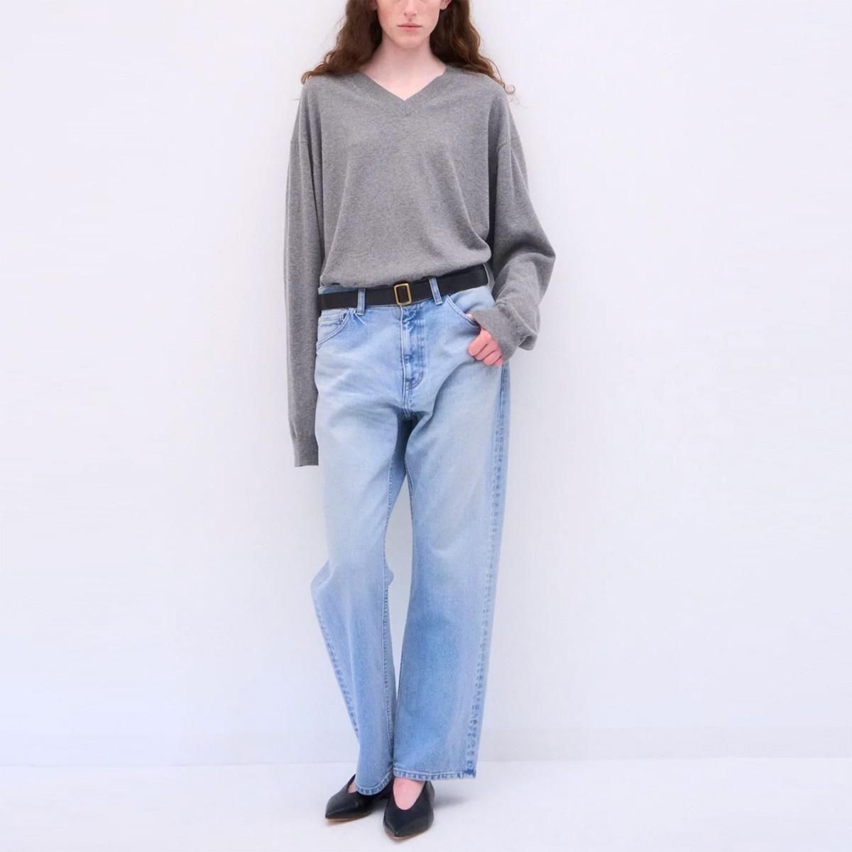 DENIM STRAIGHT PANTS