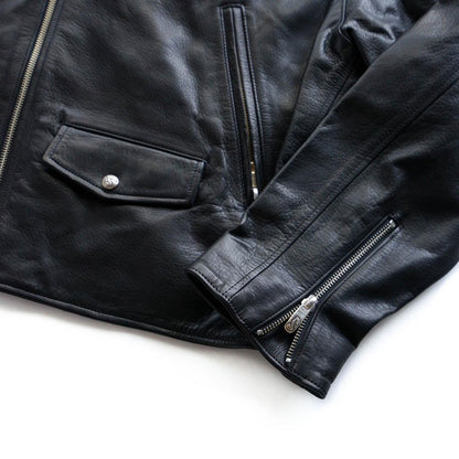 PC RIDERS JACKET W/LOVE&amp;PEACE SILVER