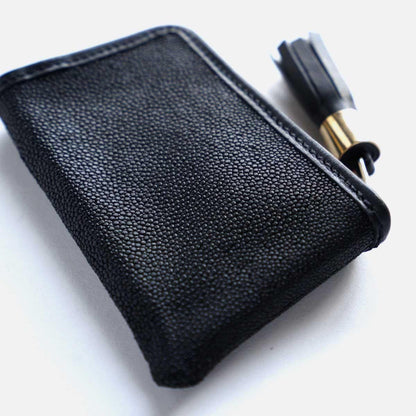 Galuchat L-shaped Zip Key Case (with tassel)