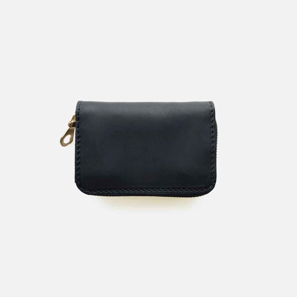 GUIDI Round Zip Bellows 3-Fold Bill
