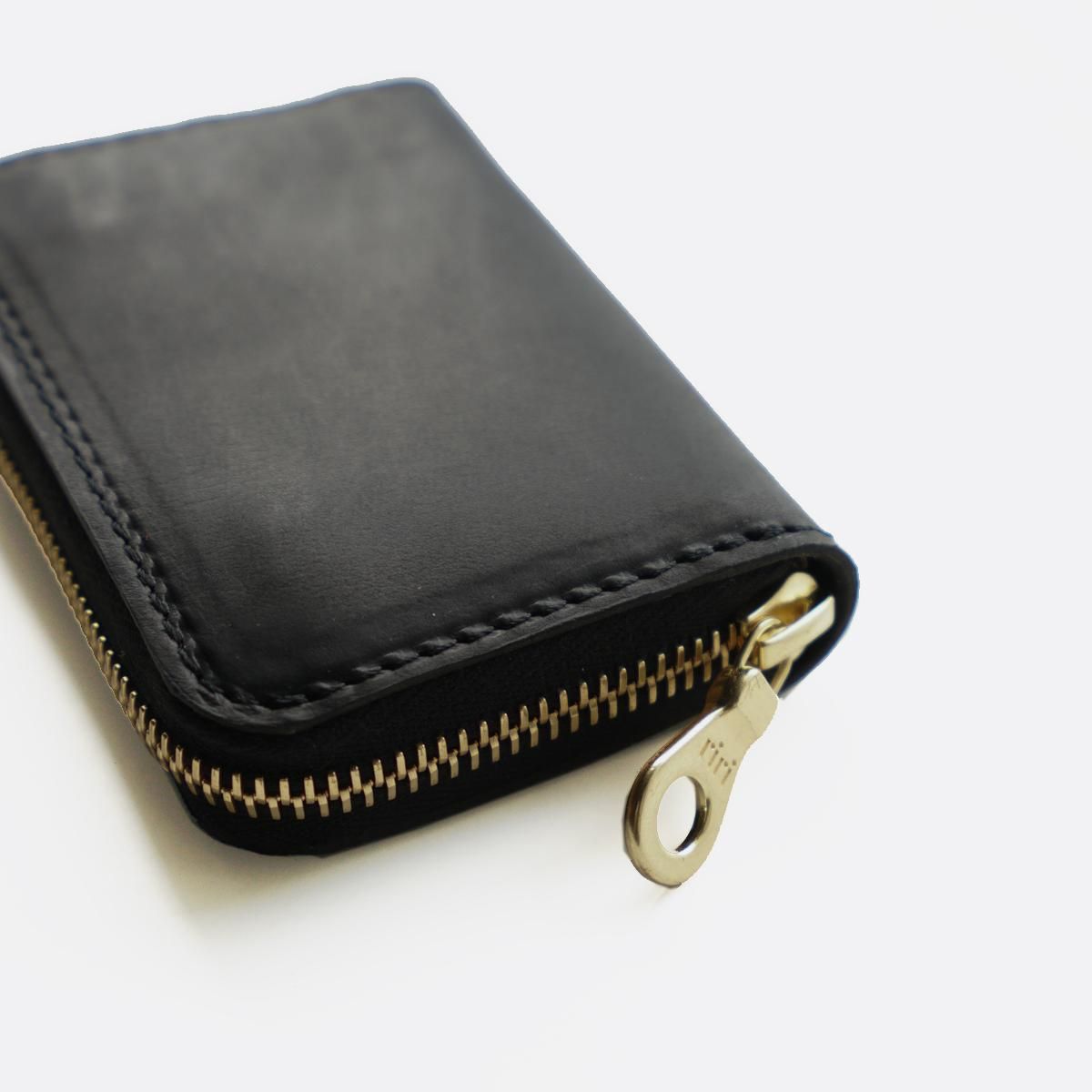 GUIDI Round Zip Bellows 3-Fold Bill