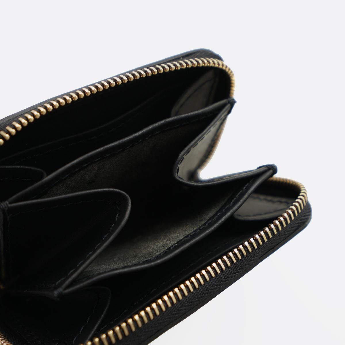 GUIDI Round Zip Bellows 3-Fold Bill