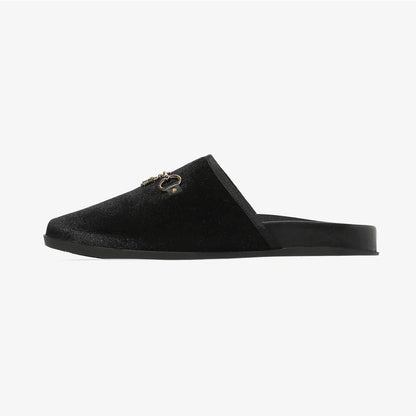 Bit Tassel Velvet Slip-In