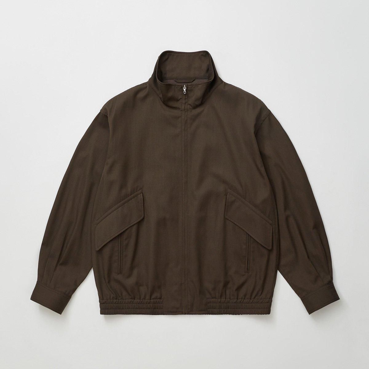 CHAMBRAY SOFT GABARDINE ZIP UP JKT