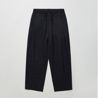 CHAMBRAY SOFT GABARDINE DRAWSTRING PANTS