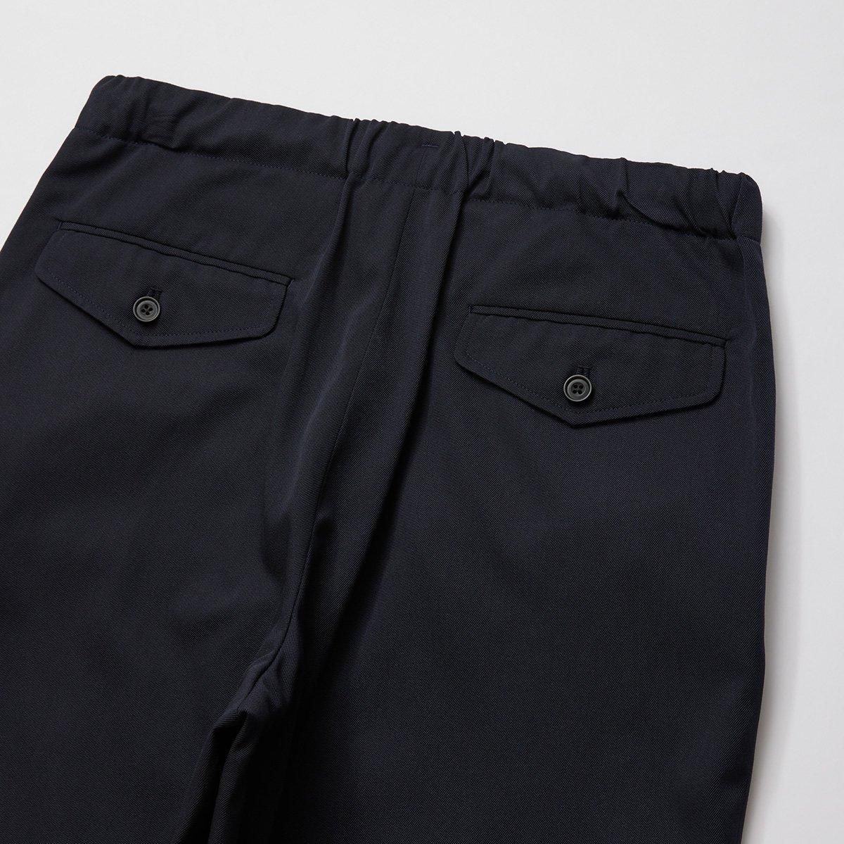 CHAMBRAY SOFT GABARDINE DRAWSTRING PANTS