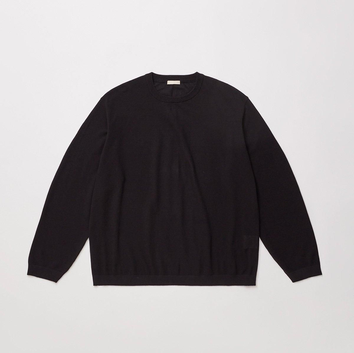 Twisted cotton knit pullover