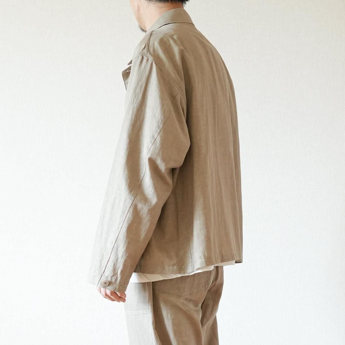 WASHED CHAMBRAY TWILL SHORT FATIGUE JKT