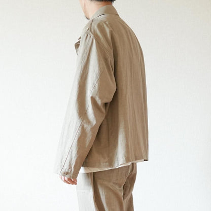 WASHED CHAMBRAY TWILL SHORT FATIGUE JKT