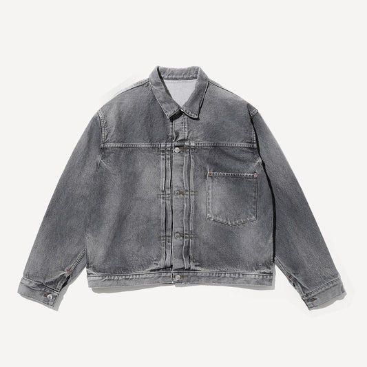 VINTAGE GRAY DENIM JACKET