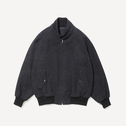 SILK CASHMERE TWEED HARRINGTON JACKET