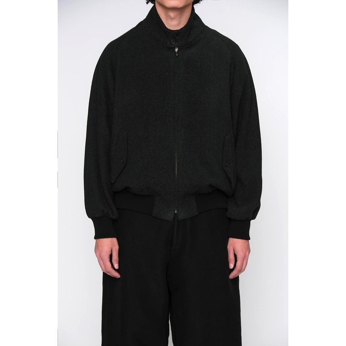 SILK CASHMERE TWEED HARRINGTON JACKET
