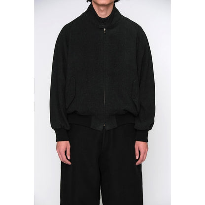 SILK CASHMERE TWEED HARRINGTON JACKET