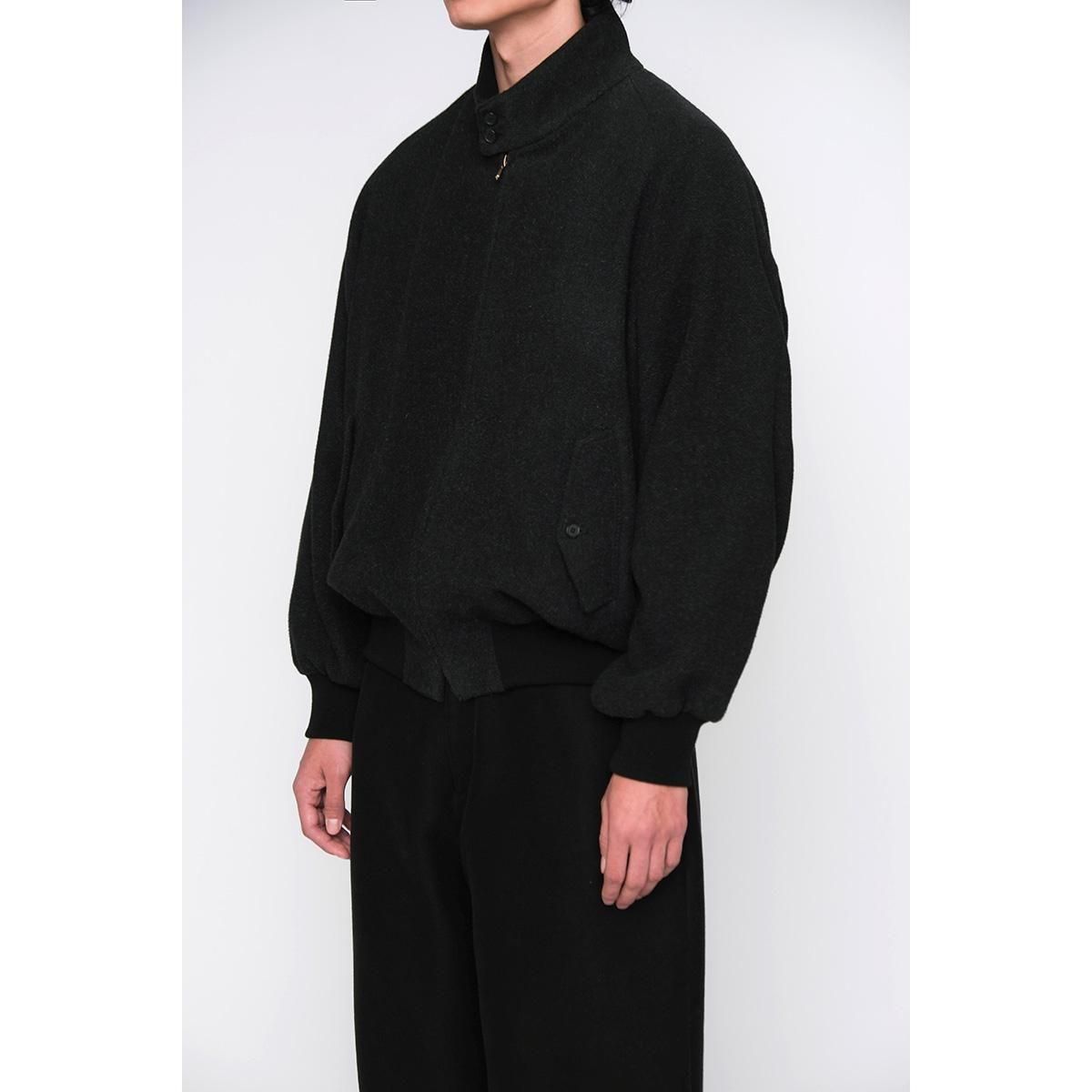 SILK CASHMERE TWEED HARRINGTON JACKET