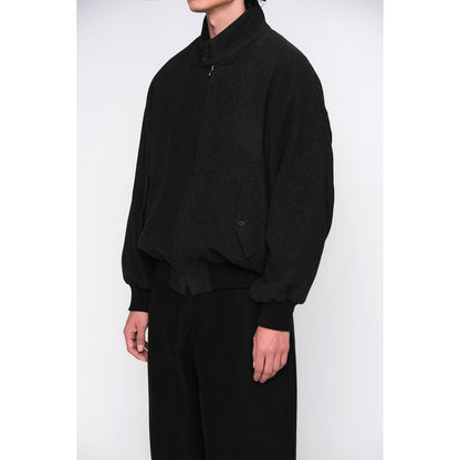 SILK CASHMERE TWEED HARRINGTON JACKET