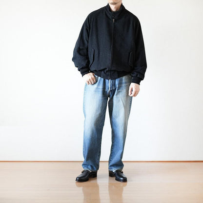 SILK CASHMERE TWEED HARRINGTON JACKET