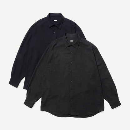 WOOL REGULAR COLLAR SHIRT