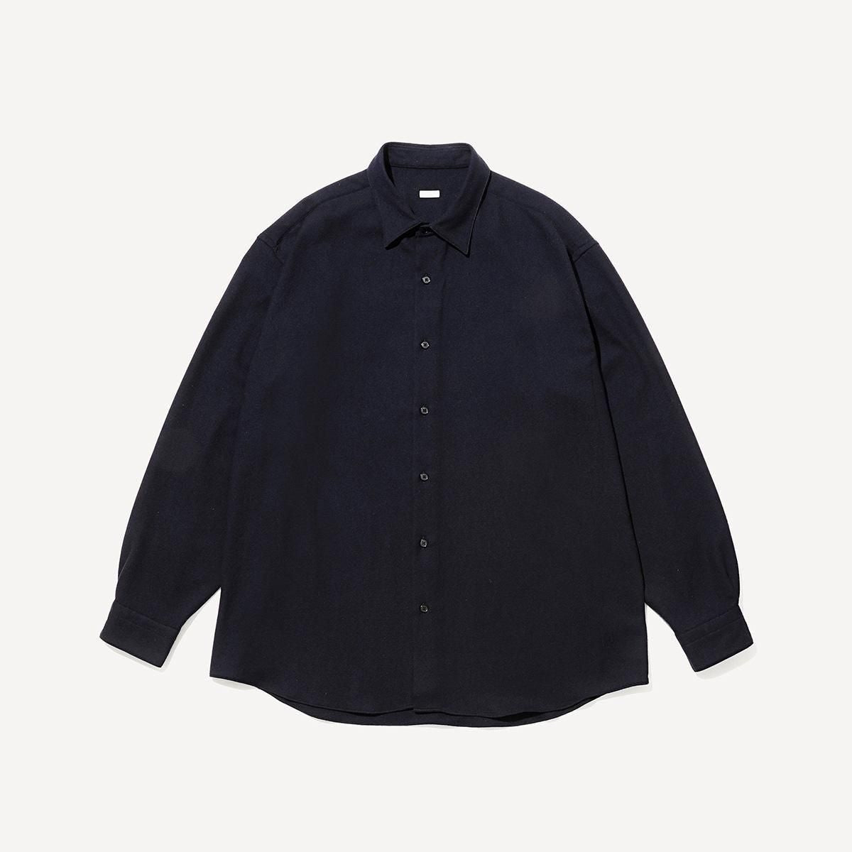 WOOL REGULAR COLLAR SHIRT