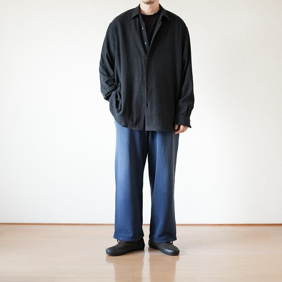 WOOL REGULAR COLLAR SHIRT