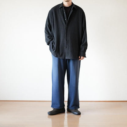 WOOL REGULAR COLLAR SHIRT