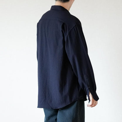 WOOL REGULAR COLLAR SHIRT
