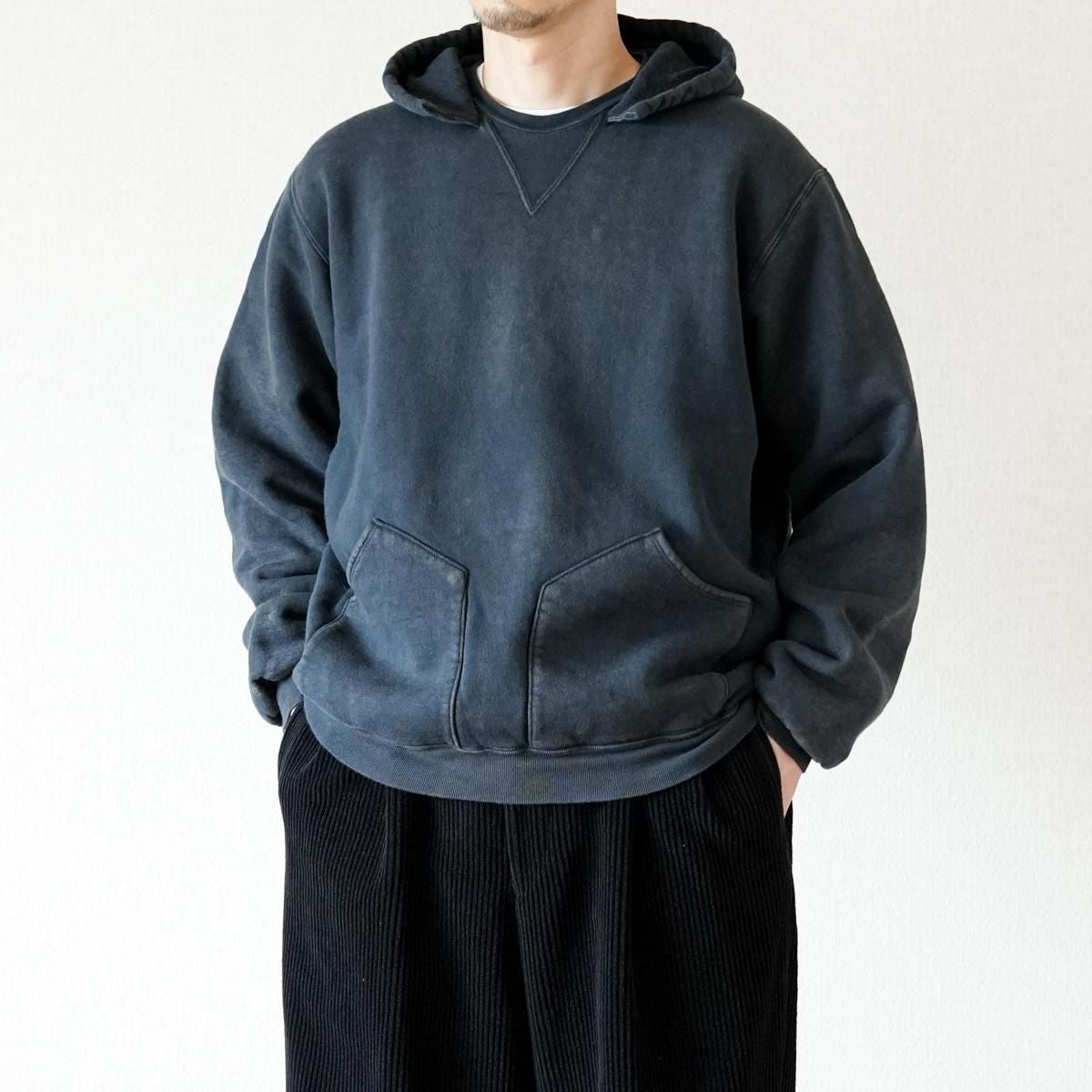 VINTAGE ATTACHED HOOD SWEAT PARKA