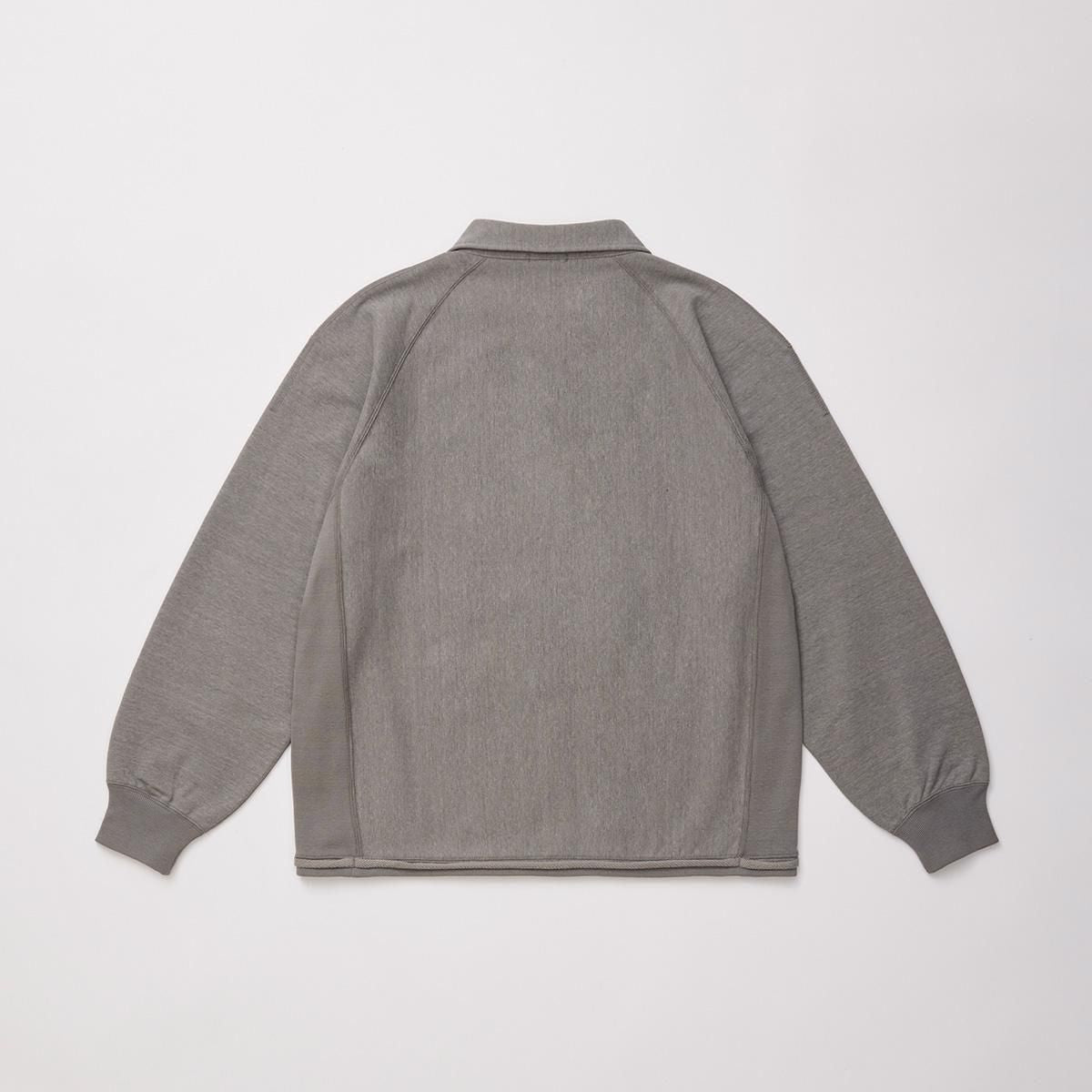 FADED SILKY TERRY RW HALF ZIP P/O