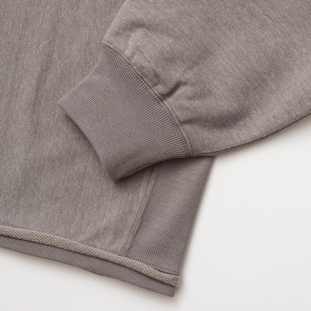 FADED SILKY TERRY RW HALF ZIP P/O