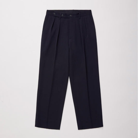VINTAGE SOFT GABARDINE TUCKED TROUSERS