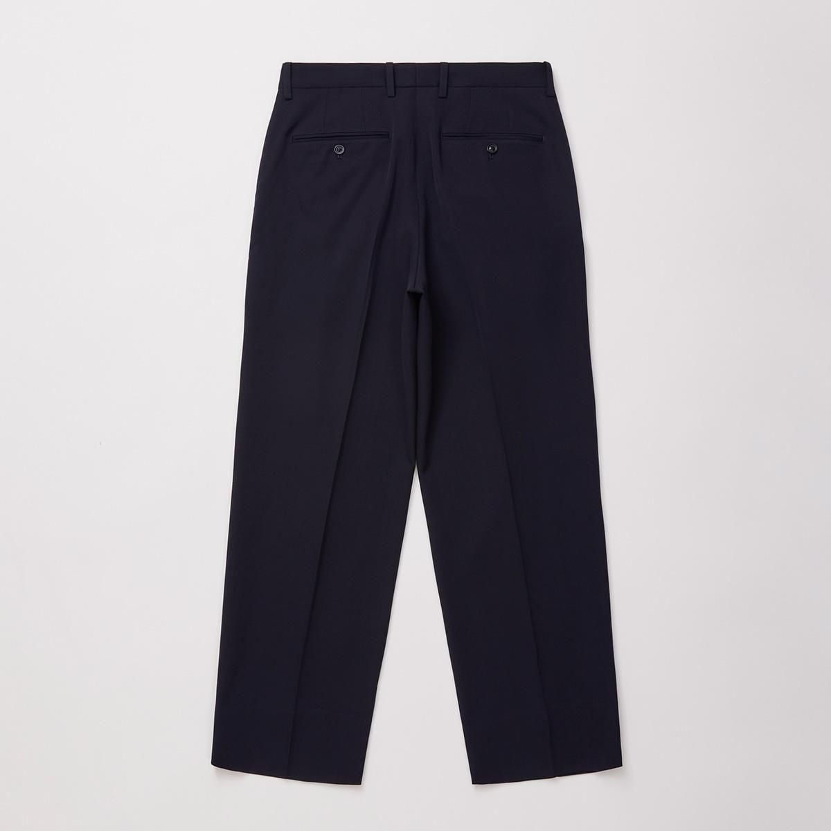 VINTAGE SOFT GABARDINE TUCKED TROUSERS