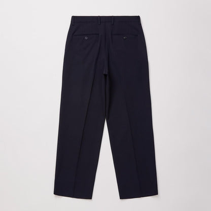 VINTAGE SOFT GABARDINE TUCKED TROUSERS