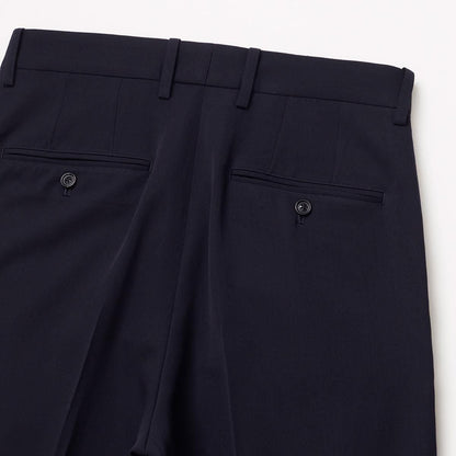 VINTAGE SOFT GABARDINE TUCKED TROUSERS