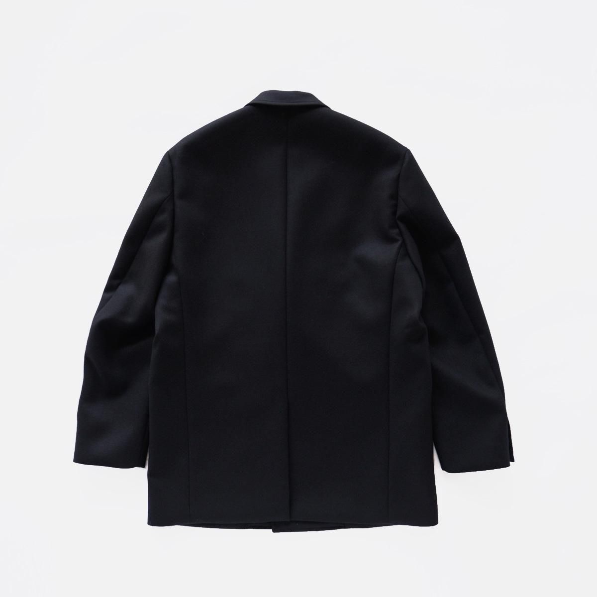 SUPER FINE LIGHT MELTON DB JKT (BLACK)