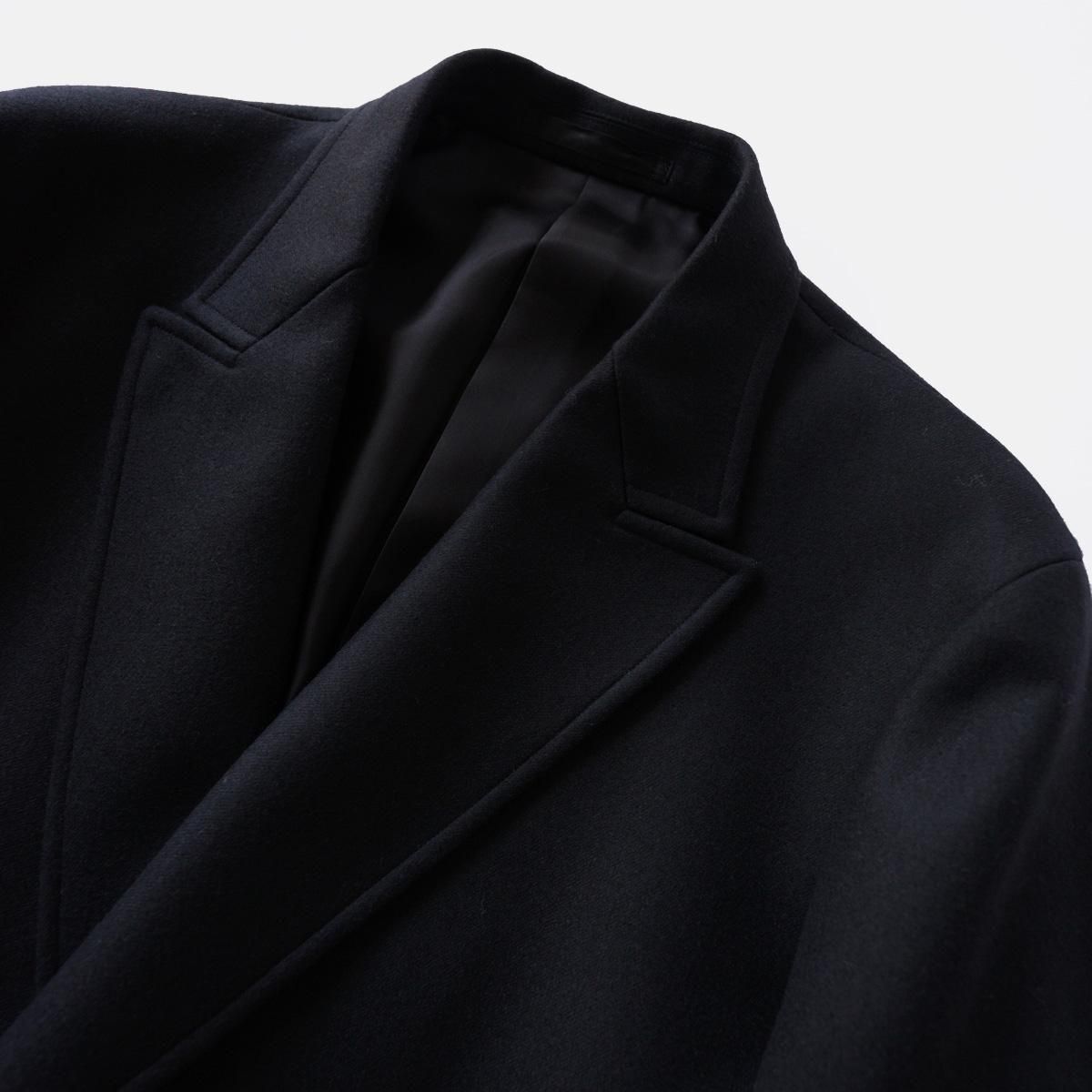 SUPER FINE LIGHT MELTON DB JKT (BLACK)