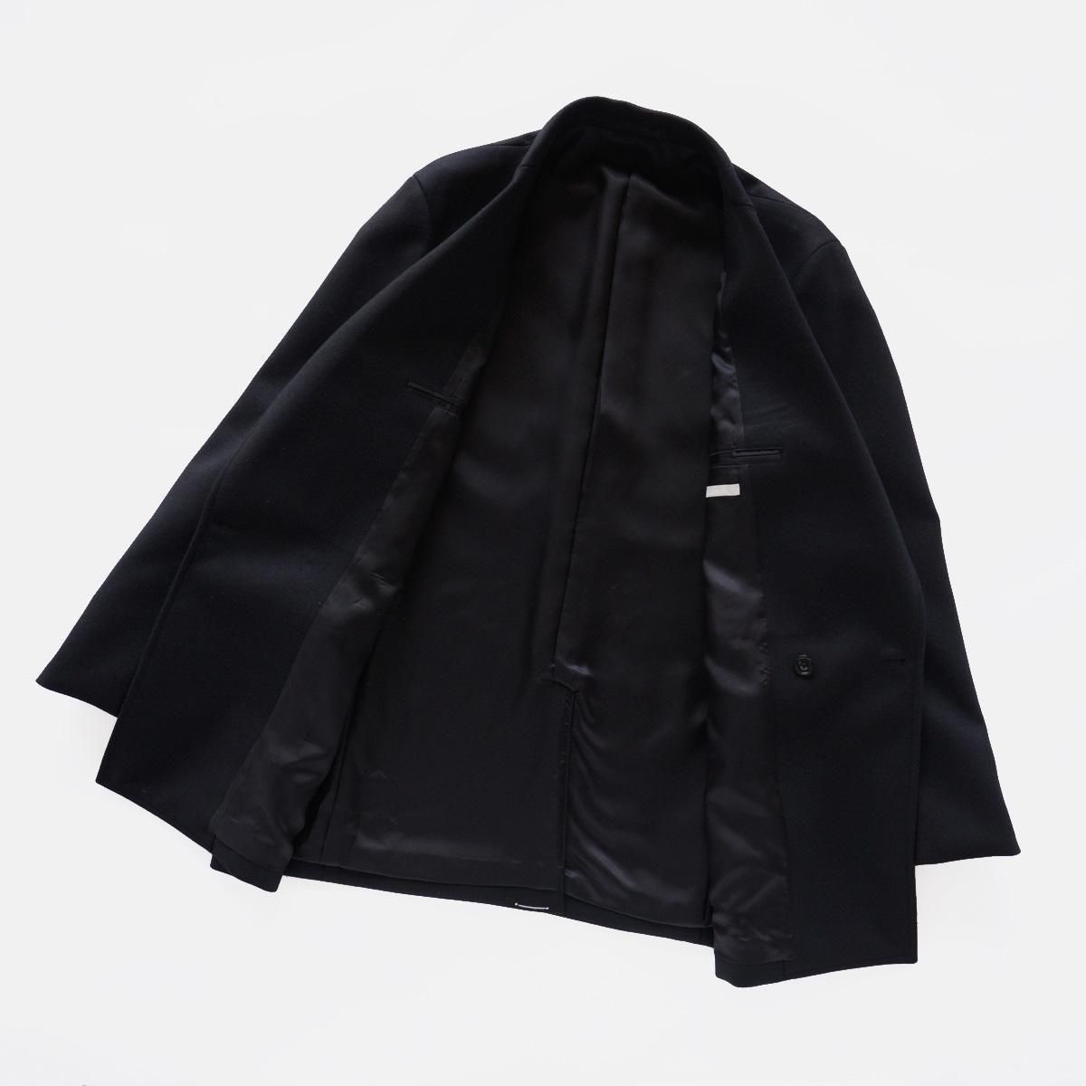SUPER FINE LIGHT MELTON DB JKT (BLACK)