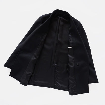 SUPER FINE LIGHT MELTON DB JKT (BLACK)