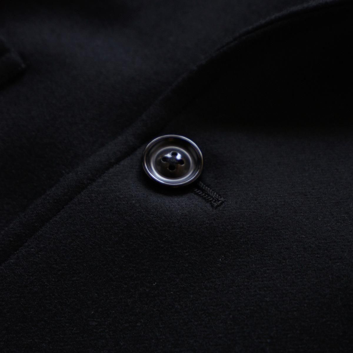 SUPER FINE LIGHT MELTON DB JKT (BLACK)