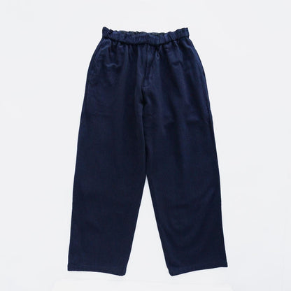 Wool denim wide