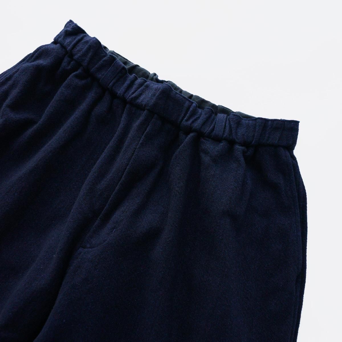 Wool denim wide