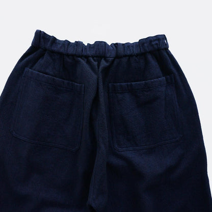 Wool denim wide