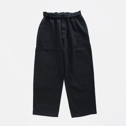Wool denim wide