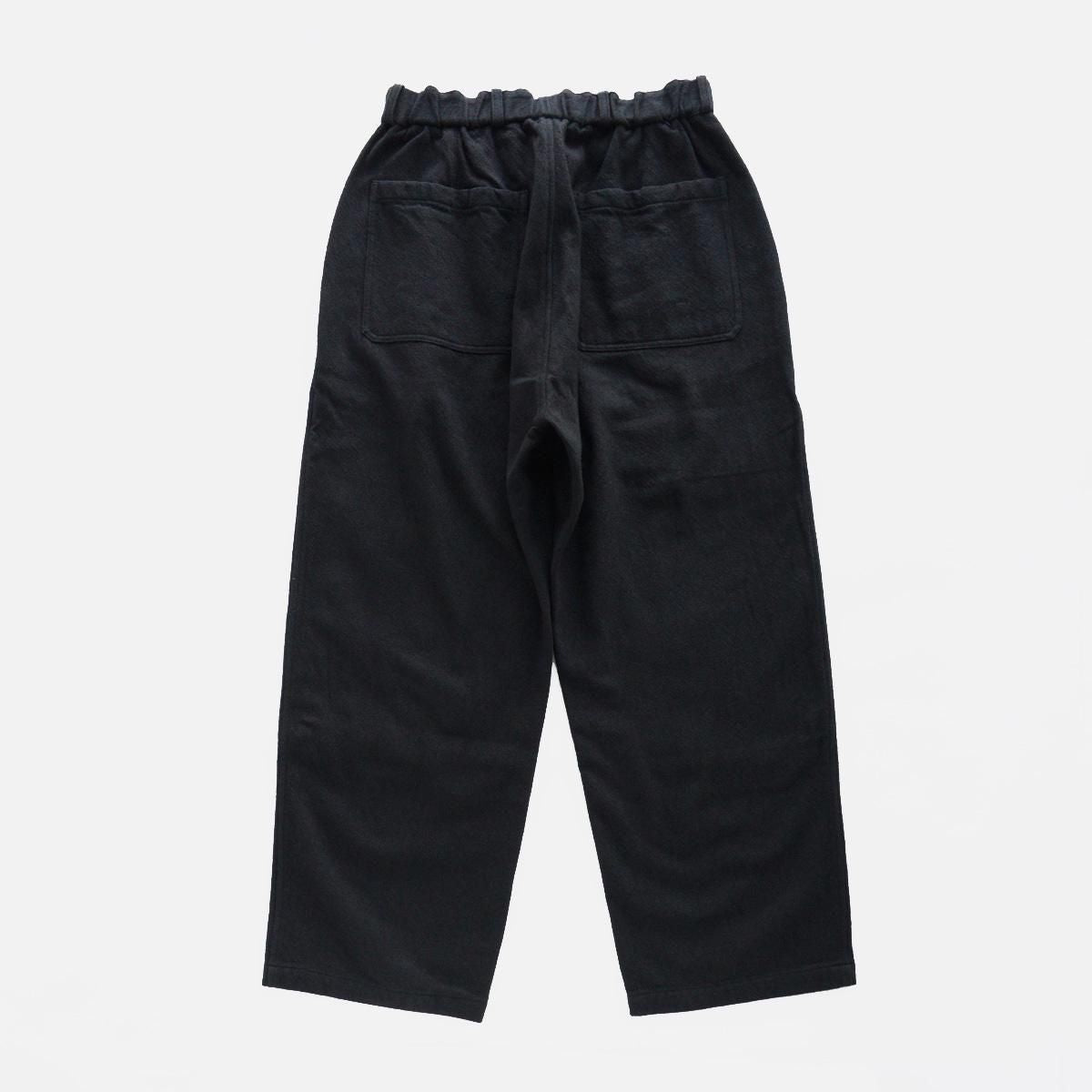 Wool denim wide