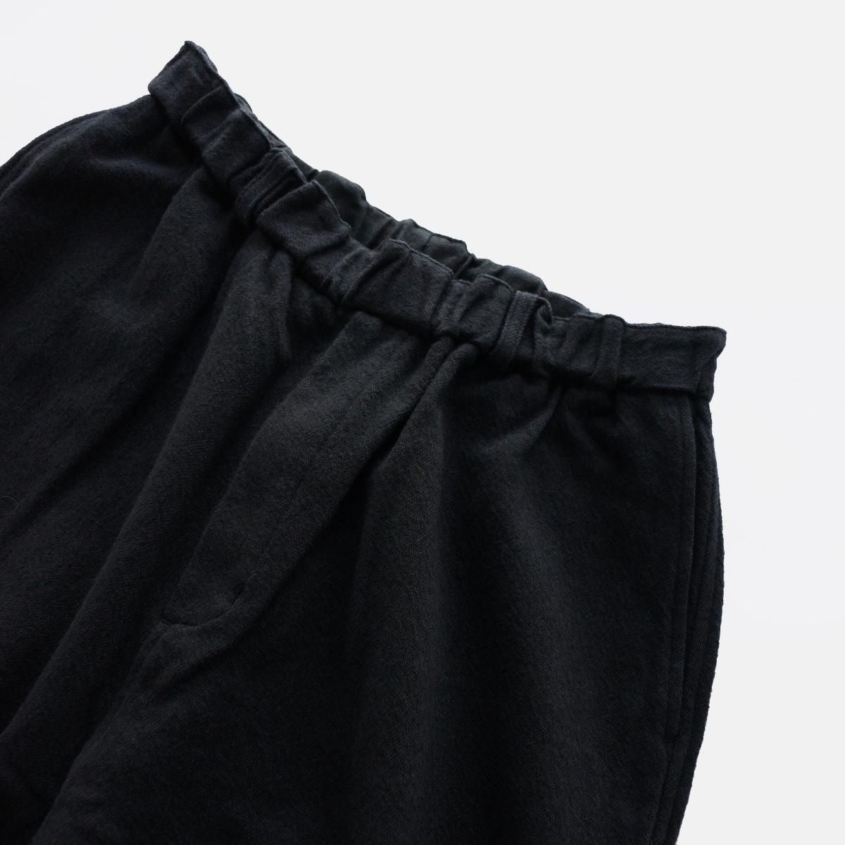 Wool denim wide