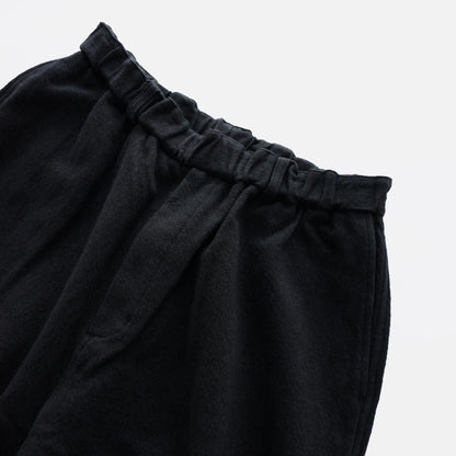 Wool denim wide