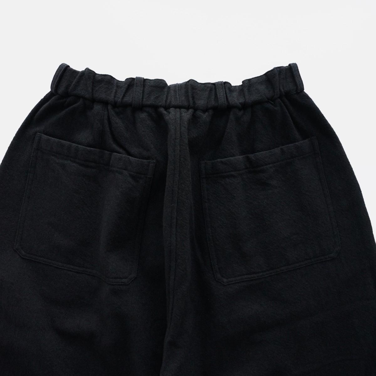 Wool denim wide