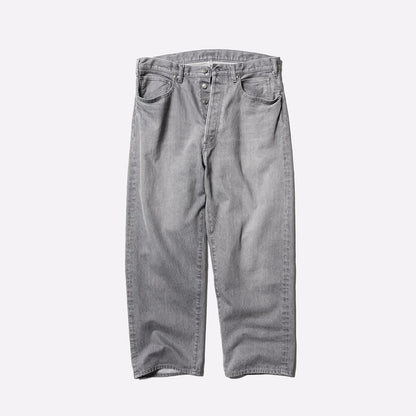 UNLIKELY TIME TRAVEL JEANS WIDE GRAY DENIM