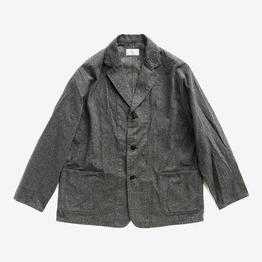 BLACK CHAMBRAY WORK JACKET
